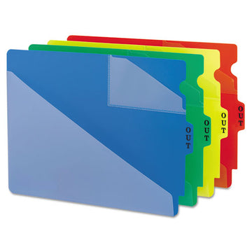 Smead® End Tab Poly Out Guides, Two-pocket Style, 1-3-cut End Tab, Out, 8.5 X 14, Red, 50-box freeshipping - TVN Wholesale